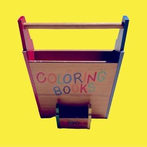 Coloring Box/Crayon Wooden Holder